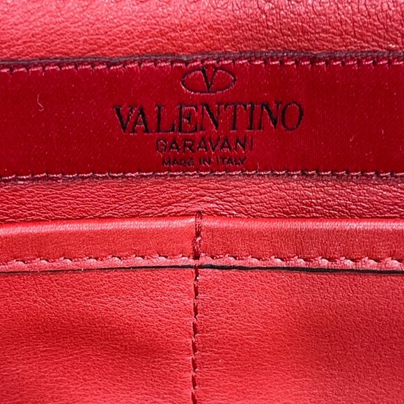 Valentino Red Leather Rockstud Trapeze Large Tote Bag (JB1090) - Picture 10 of 10